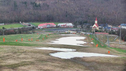 Horní část sjezdovky skiareálu Hlubočky