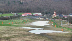 Horní část sjezdovky skiareálu Hlubočky