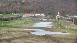 Horní část sjezdovky skiareálu Hlubočky