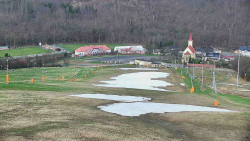Horní část sjezdovky skiareálu Hlubočky