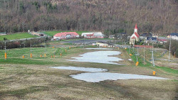 Horní část sjezdovky skiareálu Hlubočky