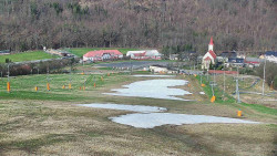 Horní část sjezdovky skiareálu Hlubočky