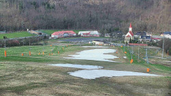 Horní část sjezdovky skiareálu Hlubočky