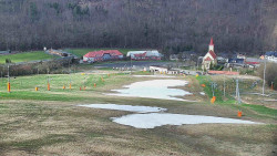 Horní část sjezdovky skiareálu Hlubočky