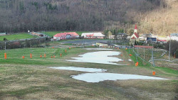 Horní část sjezdovky skiareálu Hlubočky