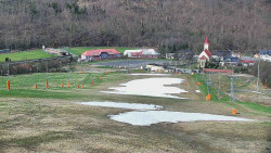 Horní část sjezdovky skiareálu Hlubočky