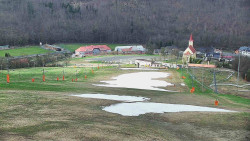 Horní část sjezdovky skiareálu Hlubočky