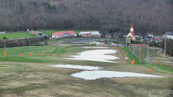 Horní část sjezdovky skiareálu Hlubočky