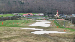 Horní část sjezdovky skiareálu Hlubočky