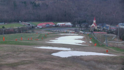 Horní část sjezdovky skiareálu Hlubočky