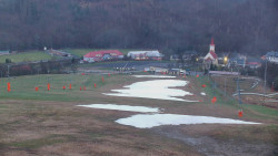 Horní část sjezdovky skiareálu Hlubočky