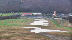 Horní část sjezdovky skiareálu Hlubočky