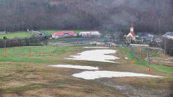 Horní část sjezdovky skiareálu Hlubočky