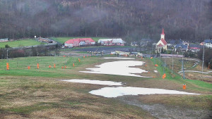 Skiareál Hlubočky - Horní část sjezdovky skiareálu Hlubočky - 31.3.2026 v 07:50 Skiareál Hlubočky - Horní část sjezdovky skiareálu Hlubočky - 31.3.2026 v 07:50