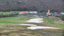 Horní část sjezdovky skiareálu Hlubočky