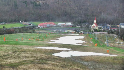 Horní část sjezdovky skiareálu Hlubočky