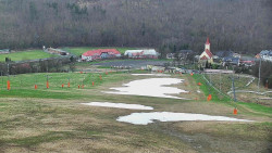 Horní část sjezdovky skiareálu Hlubočky