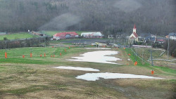 Horní část sjezdovky skiareálu Hlubočky