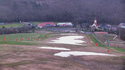 Horní část sjezdovky skiareálu Hlubočky