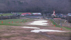 Horní část sjezdovky skiareálu Hlubočky