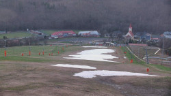 Horní část sjezdovky skiareálu Hlubočky