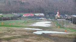 Horní část sjezdovky skiareálu Hlubočky