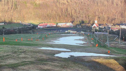 Horní část sjezdovky skiareálu Hlubočky