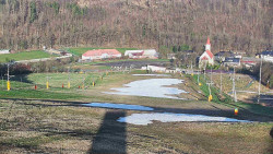 Horní část sjezdovky skiareálu Hlubočky