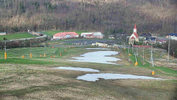 Horní část sjezdovky skiareálu Hlubočky