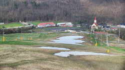 Horní část sjezdovky skiareálu Hlubočky