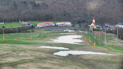 Horní část sjezdovky skiareálu Hlubočky