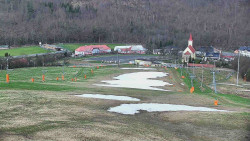 Horní část sjezdovky skiareálu Hlubočky