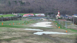 Horní část sjezdovky skiareálu Hlubočky