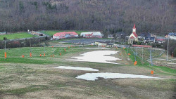 Horní část sjezdovky skiareálu Hlubočky