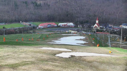 Horní část sjezdovky skiareálu Hlubočky