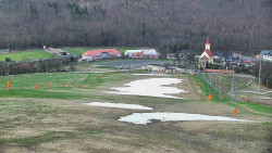 Horní část sjezdovky skiareálu Hlubočky