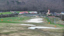 Horní část sjezdovky skiareálu Hlubočky