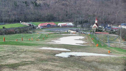 Horní část sjezdovky skiareálu Hlubočky