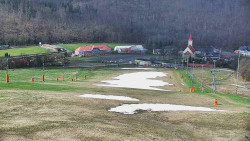 Horní část sjezdovky skiareálu Hlubočky