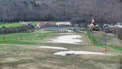 Horní část sjezdovky skiareálu Hlubočky