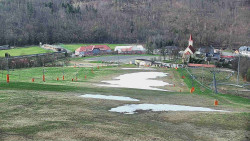 Horní část sjezdovky skiareálu Hlubočky