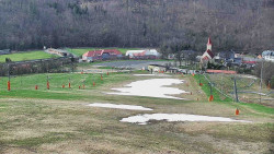 Horní část sjezdovky skiareálu Hlubočky