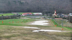 Horní část sjezdovky skiareálu Hlubočky