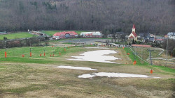 Horní část sjezdovky skiareálu Hlubočky