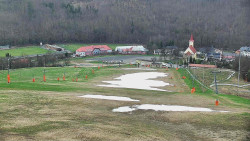 Horní část sjezdovky skiareálu Hlubočky