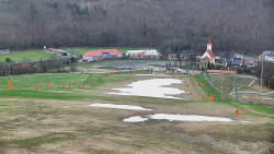 Horní část sjezdovky skiareálu Hlubočky