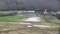 Horní část sjezdovky skiareálu Hlubočky