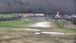 Horní část sjezdovky skiareálu Hlubočky