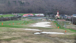 Horní část sjezdovky skiareálu Hlubočky