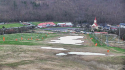 Horní část sjezdovky skiareálu Hlubočky